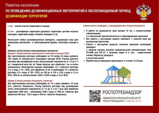 Дезинфекция территорий