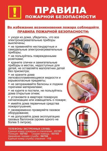 правила пожарной безопасности