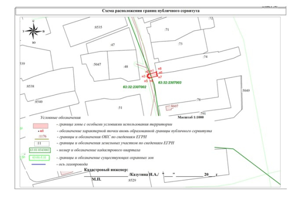 Сообщение о возможном установлении публичного сервитута